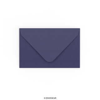 Dark Blue Gummed V-Flap Envelope (65 x 94mm)
