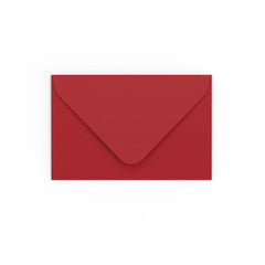 Dark Red Gummed V-Flap Envelope (65 x 94mm)