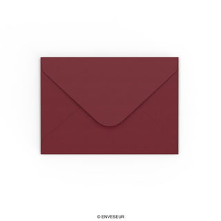 Burgundy paper envelopes