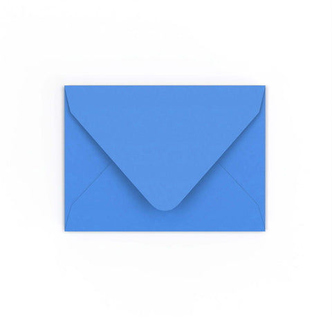C7 Bright Blue Gummed V-Flap Envelope (82 x 113mm)