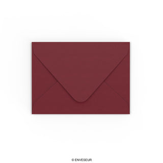 Burgundy paper envelopes