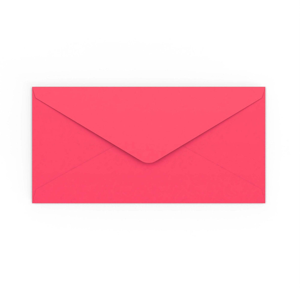 DL Bright Pink Gummed V-Flap Envelope (110 x 220mm)