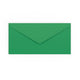 DL Dark Green Gummed V-Flap Envelope (110 x 220mm)