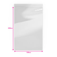 Grip Seal Bags Clear 230 x 150 mm