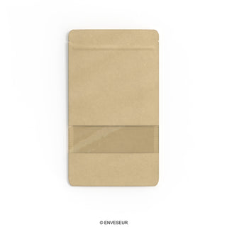 Doypack food bags with window