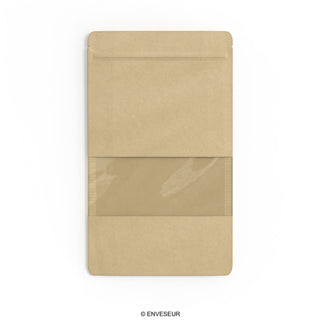 Doypack food bags with window