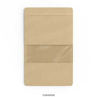 Doypack food bags with window