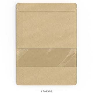 Doypack food bags with window