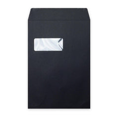 C4 Black Luxury Peel & Seal Envelope (324 x 229mm)
