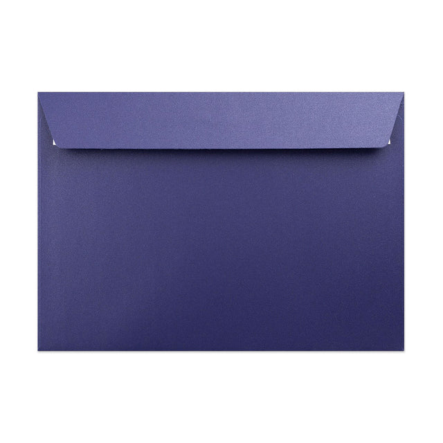 Pearlescent Envelopes Dark Blue 162 x 229 mm (C5) Peel and Seal
