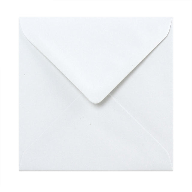 V-Flap Recycled Envelopes White 155 x 155 mm