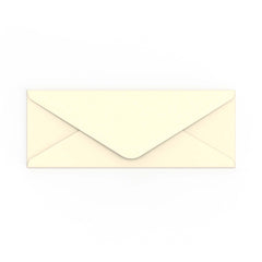 Ivory Wove Gummed V-Flap Envelope (80 x 215mm)