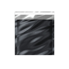 Metallic Finish Foil Bags Black 165 x 165 mm