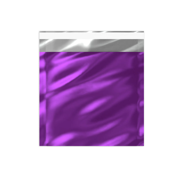 Metallic Finish Foil Bags Purple 165 x 165 mm