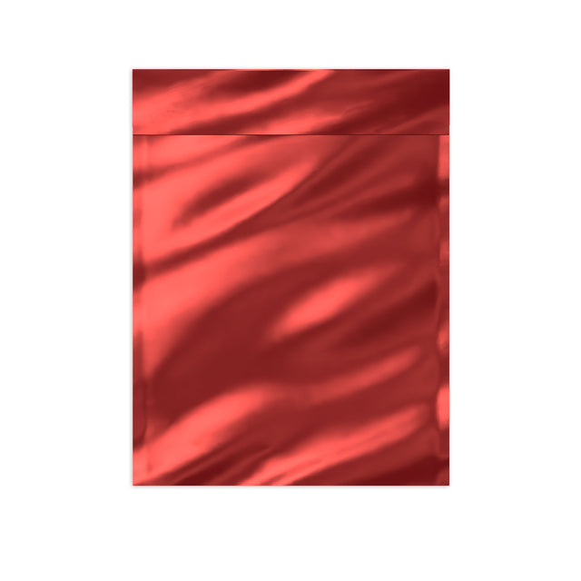 Metallic Finish Foil Bags Red 229 x 162 mm (C5)