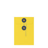Coloured envelopes with string and washer closure Yellow + Navy Blue 162 x 114 mm (C6)