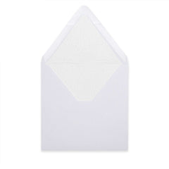 Paper Lined Envelopes White + White Fancy Paper 160 x 160 mm