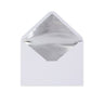 Paper Lined Envelopes White + Silver Foil 162 x 229 mm (C5)